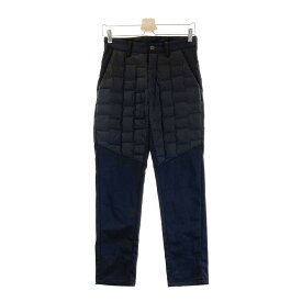 DESCENTE GOLF デサントゴルフ 中綿 ダウンパンツ ブラック系 SS 【中古】ゴルフウェア メンズ