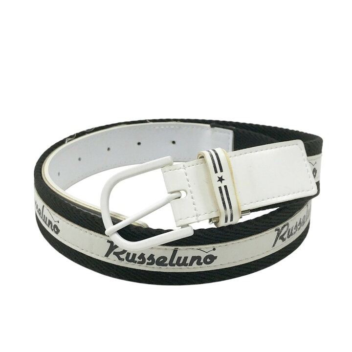 楽天市場】RUSSELUNO ラッセルノ ベルト ロゴ柄 ブラック系 【中古 