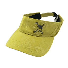 OAKLEY オークリー サンバイザー スカル刺繍 イエロー系 【中古】ゴルフウェア