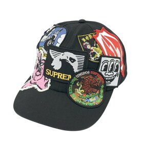SUPREME シュプリーム 25SS キャップ Patches 6-Panel ブラック系 ONE SIZE(58cm) 【中古】メンズ