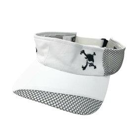 OAKLEY オークリー サンバイザー スカル ホワイト系 【中古】ゴルフウェア