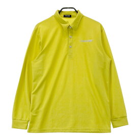 BRIDGESTONE GOLF ブリヂストンゴルフ MCKC-QGM01F TOURB 長袖ポロシャツ イエロー系 LL 【中古】ゴルフウェア メンズ