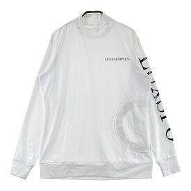 LUXEAKMPLUS リュクスエイケイエムプラス モックネック 長袖Tシャツ ホワイト系 M 【中古】ゴルフウェア メンズ