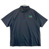BRIEFING GOLF ブリーフィング 2024年モデル 半袖ポロシャツ プリント ブラック系 L 【中古】ゴルフウェ…