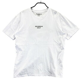 DEVEREUX GOLF デヴァローゴルフ 半袖Tシャツ スカル プリント ホワイト系 MEDIUM 【中古】ゴルフウェア メンズ