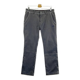 M.U SPORTS エムユースポーツ ロングパンツ 千鳥柄 グレー系 52 【中古】ゴルフウェア メンズ