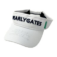 PEARLY GATES パーリーゲイツ サンバイザー ホワイト系 FR 【中古】ゴルフウェア