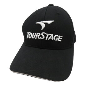 TOUR STAGE ツアーステージ キャップ ブラック系 57-59cm 【中古】ゴルフウェア