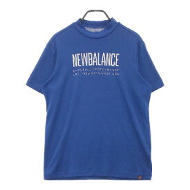 NEW BALANCE GOLF ニューバランスゴルフ 2022年モデル ハイネック 半袖Tシャツ ブルー系 6 【中古】ゴルフウェア メンズ