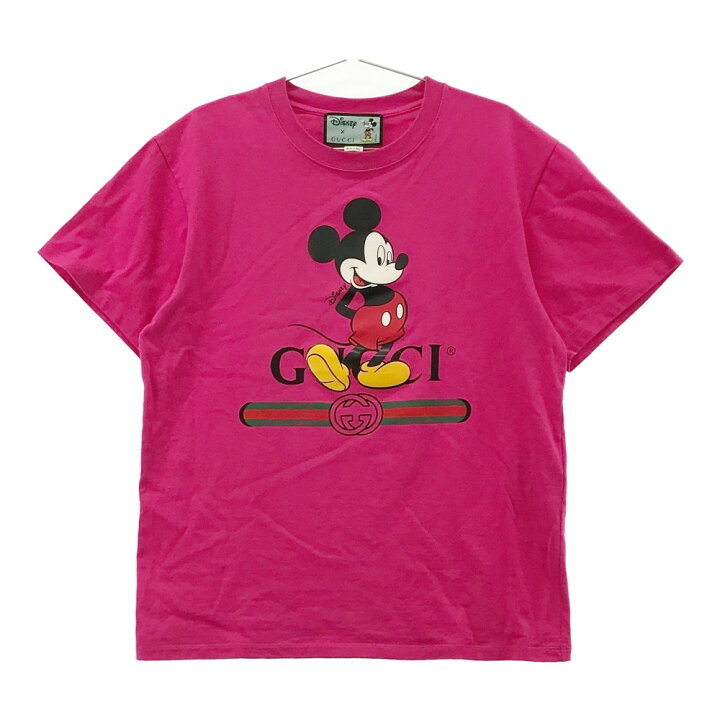 楽天市場】GUCCI グッチ 半袖Tシャツ ミッキー ピンク系 XS 【中古  