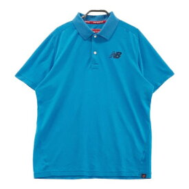 NEW BALANCE GOLF ニューバランスゴルフ 半袖ポロシャツ ブルー系 6 【中古】ゴルフウェア メンズ