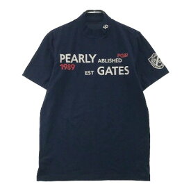 PEARLY GATES パーリーゲイツ 2022年モデル ハイネック半袖Tシャツ ネイビー系 5 【中古】ゴルフウェア メンズ