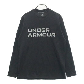 UNDER ARMOUR アンダーアーマー 2022年モデル ハイネック 長袖Tシャツ ブラック系 XL 【中古】ゴルフウェア メンズ