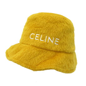 CELINE セリーヌ 2AUO9925R バケットハット イエロー系 L 【中古】メンズ