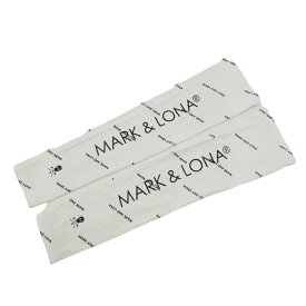 MARK&LONA マークアンドロナ アームカバー 総柄 ホワイト系 L 【中古】ゴルフウェア