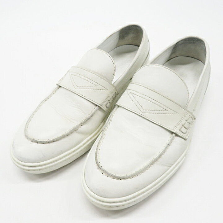 楽天市場】JIMMY CHOO ジミーチュウ ローファー ホワイト系 41 【中古 