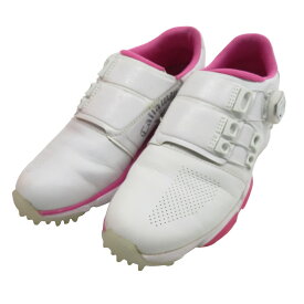 CALLAWAY キャロウェイ 247-0983800 ゴルフシューズ HYPERCHEV BOA ホワイト系 23.5cm 【中古】ゴルフウェア レディース