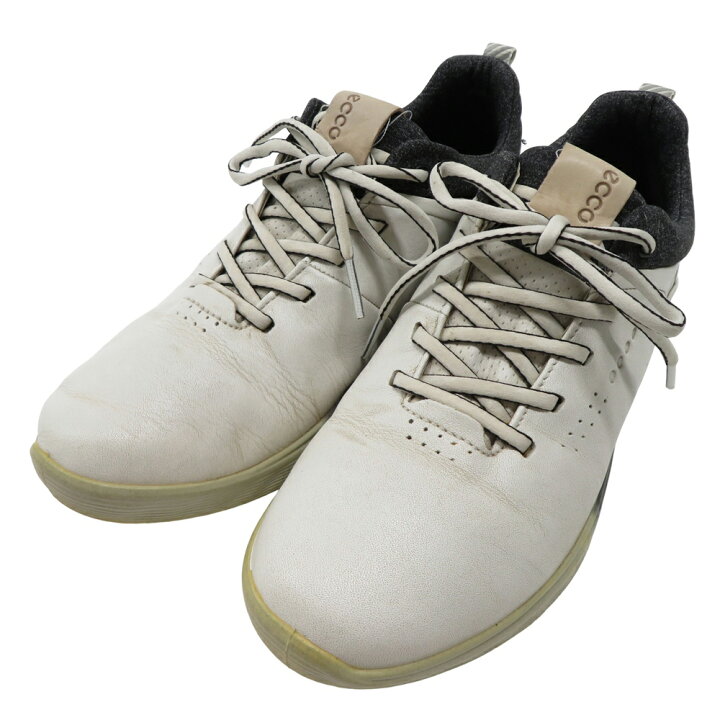 楽天市場】ecco エコー ゴルフシューズs-three ホワイト系 38 【中古 