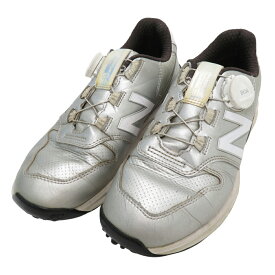 NEW BALANCE GOLF ニューバランスゴルフ WGBS996S ゴルフシューズ シルバー系 22.5 【中古】ゴルフウェア レディース