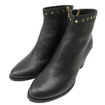 楽天市場】ジミーチュウ jimmy choo ブーツ 35 1/2 レザー 黒  