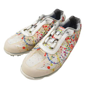 FOOT JOY フットジョイ ゴルフシューズ em POWERSL BOA ホワイト系 JPN/23 【中古】ゴルフウェア レディース