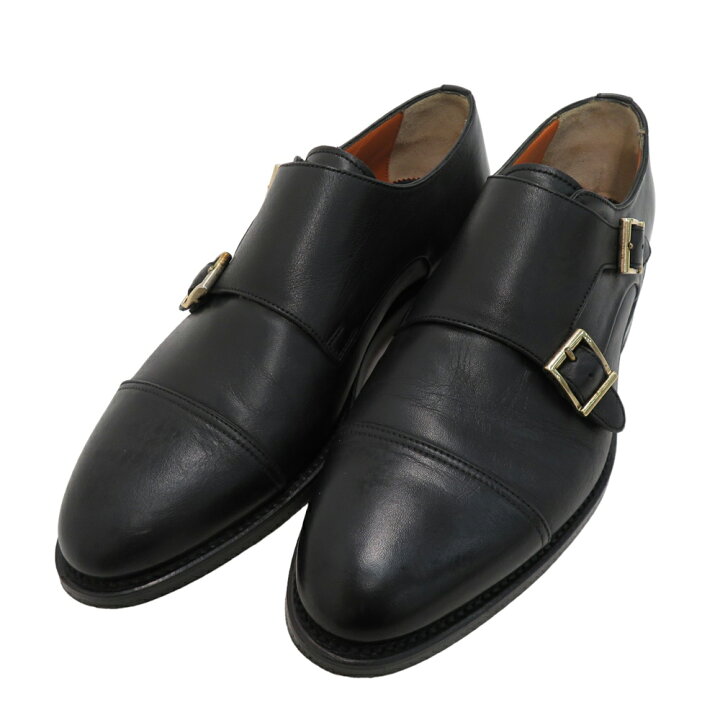 楽天市場】SANTONI サントーニ 14304 01 F ダブルモンクストラップ 
