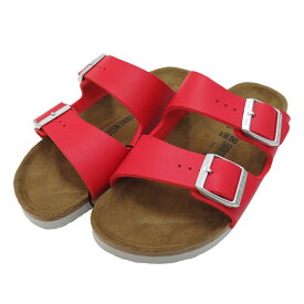 BIRKENSTOCK ビルケンシュトック 652033 アリゾナ サンダル ルームシューズ レッド系 24.5 【中古】レディース