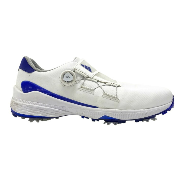 【中古】美品 adidas アディダス ゼッドジー23 ボア パフォーマンス ゴルフ シューズ スニーカー 靴 GY9713 サイズ27.5cm 白 ホワイト メンズ Luxs ブランド古着のリュクス