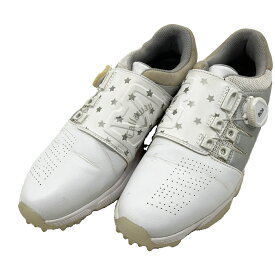 CALLAWAY キャロウェイ HYPERCHEV BOA WM 18 ゴルフシューズ 星柄 ホワイト系 24.5 【中古】ゴルフウェア レディース