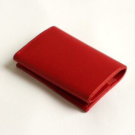 財布 メンズ 二つ折り 本革 若者 キャッシュレス レディース シンプル 50 代 40 代 革 財布レディース レザー コンパクト カード 薄い 薄い財布 小さい 軽い 軽い財布 軽量／ m+/ミニ財布 straccio リスシオ・ブッテーロ レッド