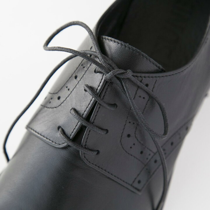 楽天市場】KUTSUNE/レースアップシューズ BLUCHER OX ブラック / 3 