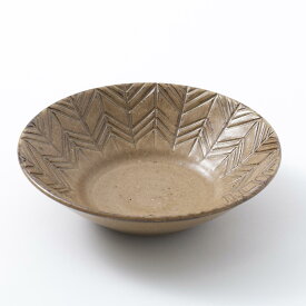 タナカマナブ/六寸鉢 矢羽根 琥珀色