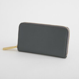 THE PITH/MINI ROUND-ZIP WALLET グレー