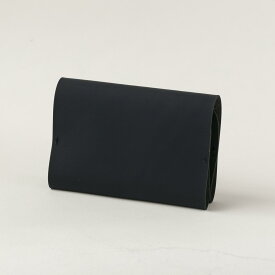 THE PITH/RUBBER LEATHER 薄型2つ折り財布 Navy