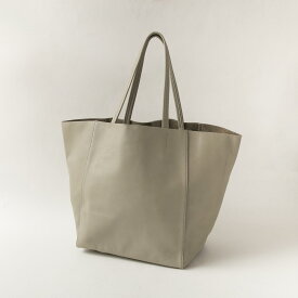 THE PITH/SMOOTH SOFT COW LEATHER TOTE BAG M Beige