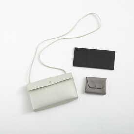 mercredin./ウォレットバッグ カード＆コインケースセット シルバー×グレー