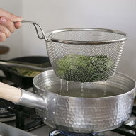 バスケット 水切り 持ち手 パスタ 湯切り ザル 麺 湯切り便利グッズ ラーメン 道具 そうめん ざる ステン…