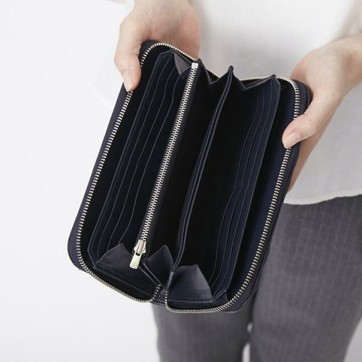 楽天市場】CARRYNEST/ラウンドファスナー長財布 ネイビー : STYLE  