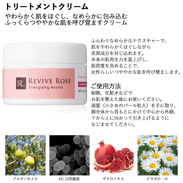 楽天市場】送料無料 リバイブローズ トリートメントクリーム 150g 
