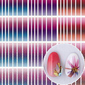TSUMEKIRA ツメキラ rrieenee プロデュース3 Gradation Stick Pink ver. NN-RRI-106 ネイルシール グラデーション ライン ピンク パープル ブルー オレンジ 線 テープ