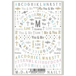 在庫一掃 最終値下げ メール便送料無料 パッケージなし価格 写ネイル Pro ネイルシール ニードルワーク デイリー Needle Work Daily MDANW-002 デザイン 刺繍 ブライダルネイルアート ゴシック体