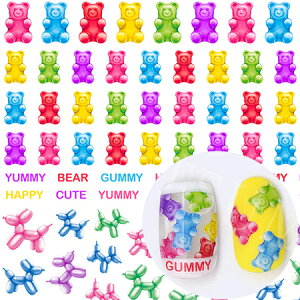 ツメキラ TSUMEKIRA NN-MAI-001 MAIプロデュース Colorful Gummy Bear & Balloon Dog カラフルグミ