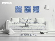 貴重な廃盤デザインファブリックパネル ファブリックボード marimekko マリメッコ Mynsteri/ミンステリ[S…