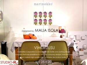 ���{����J���[�Imarimekko(�}�����b�R) �t�@�u���b�N�p�l��/�t�@�u���b�N�{�[�h�@VIHKIRUUSU(PK3)���B�L���[�X[SIZE�FW25×H20cm]�k���f�U�C��