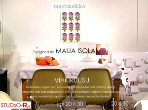 ���{����J���[�Imarimekko(�}�����b�R) �t�@�u���b�N�p�l��/�t�@�u���b�N�{�[�h�@VIHKIRUUSU(PK3)���B�L���[�X[SIZE�FW20×H30cm]�k���f�U�C��