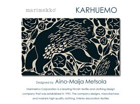 marimekko マリメッコ ファブリックパネル ファブリックボード KARHUEMO(NV)/カルフエモ70周年を記念して4人のデザイナーがデザインしたRuudut柄の1部となったデザイン[ご注文サイズ：W140cm×H80cm] 【北欧 ファブリック】写真に近い図柄で製作