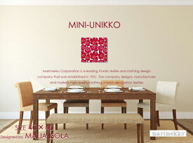 【marimekko(マリメッコ) ファブリックパネル】 ファブリックボード MINI-UNIKKO（RED）ミニウニッコ[ご注文サイズ：W40cm×H40cm] 【北欧/ファブリック】