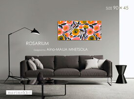 廃盤カラーが数量限定入荷！【マリメッコ ファブリックパネル】 marimekko ファブリックボード ROSARIUM(WHT) ロサリウム[SIZE：W90×H45cm]【北欧雑貨】正規品生地使用