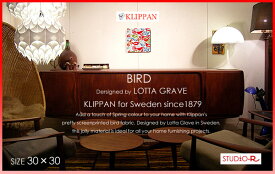 ファブリックパネル ファブリックボード KLIPPAN社 BIRD [SIZE：W30cm×H30cm] 北欧 ファブリック