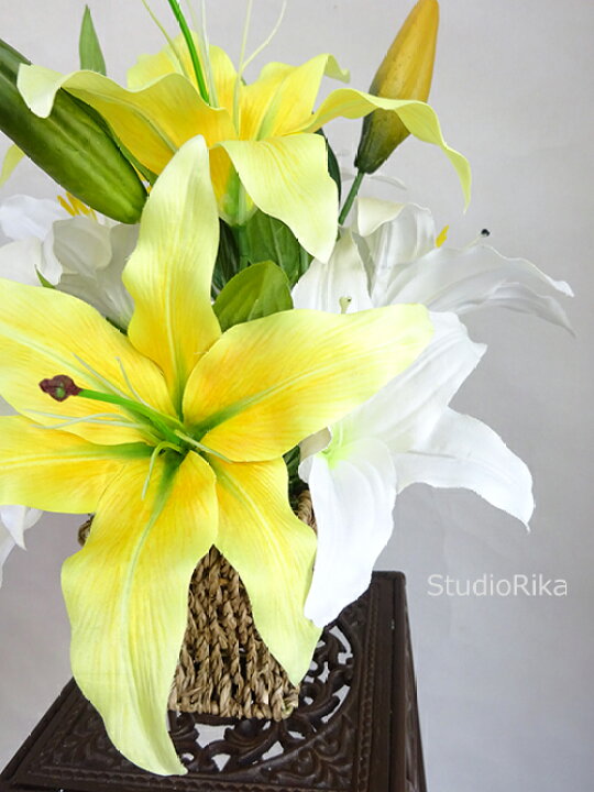 楽天市場 カサブランカ バスケット アレンジ ユリ 百合 インテリア プレゼント ギフト おしゃれ 上品 シンプル ホワイト イエロー 風水 黄色 造花 アーティフィシャルフラワー アートフラワー 高級 アレンジメント 翌日 即日 あす楽 送料無料 アートフラワー専門店 楽天市場 カサブランカ バスケット アレンジ ユリ 百合 インテリア プレゼント ギフト おしゃれ 上品 シンプル ホワイト イエロー 風水 黄色 造花 アーティフィシャルフラワー アートフラワー 高級 アレンジメント 翌日 即日 あす楽 送料無料 アートフラワー専門店